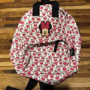 Zara | Bags | Zara Nwot Minnie Mouse Disney Backpack Hearts  display picture 2